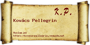 Kovács Pellegrin névjegykártya